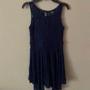 Navy Blue Lace Dress